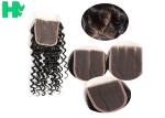 100% Density Brazillian Human Hair Lace Clsure Deep Wave SGS