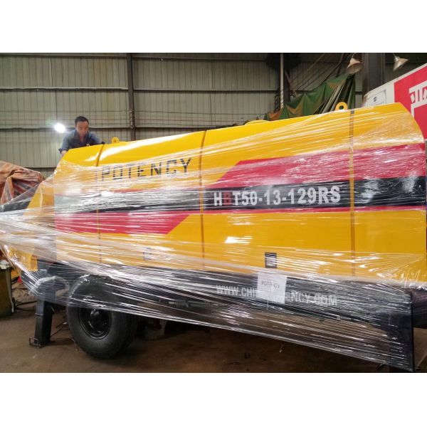 China HBT50 Theoretical Pressure 13MPa Concrete Pump for Smooth and Precise Max.Theory Concrete Output 50m3/h factory