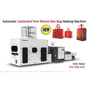 Full Automatic Laminated Non Woven Box Bag Making Machine With Handle Attached