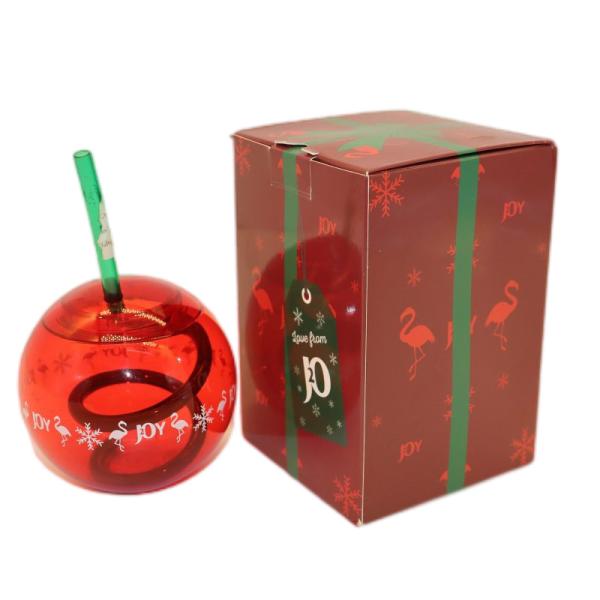 Red Bauble Box Packaging , custom printed paper boxess, Christmas gift box 350