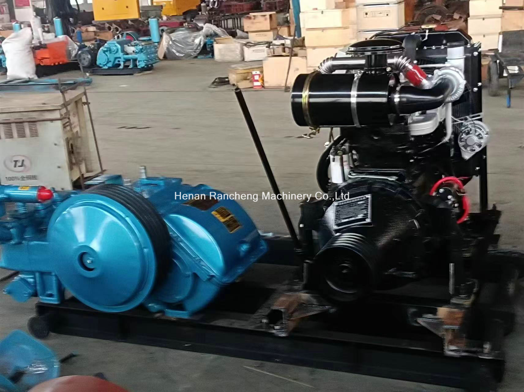 Horizontal Tri-Cylinder Dual Role Penthouse Detroit Piston Pump BW850 Mud Pump With Flow 850L/min