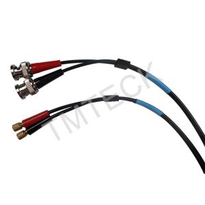 NDT Tester Dual Coaxial Ultrasonic Transducer Cables