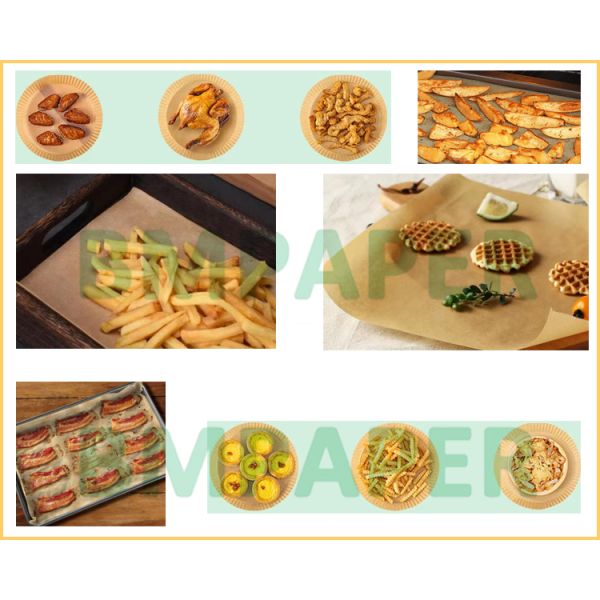 40g Unbleached Brown Parchment Silicone Coated Paper For Barbecue Non - Stick A3