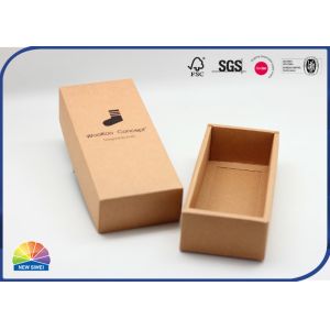 China Kraft Paper 1c Print Folding Carton Box Simple Soft Texture Socks Packaging factory