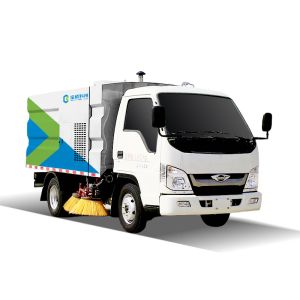 China Touchdown Pressure Road Sweeper Truck Hydraulic Control And Automatic Replenishment on sale