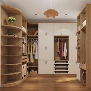 China MDF Island 10x10 Walk In Closet Built In Walk In Wardrobe factory