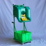 16gallon Green Trolley eyewash station emergency 60L ABS eyewash station movable