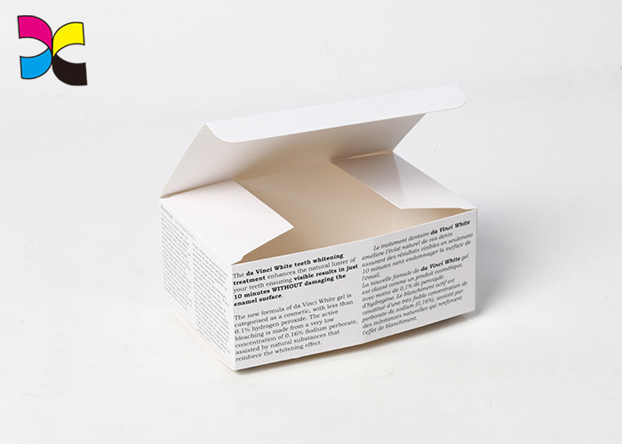 White Word Custom Printed Product Boxes Soap Small Simple Self Lock 128g Glossy