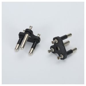 China TISI 4.8MM 250V 16A VDE Plug Insert Nickel Plating on sale