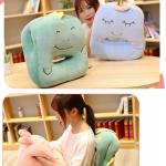 Skin Friendly Plush Toy Pillow Animal Shape Printed / Embroidered Logo 35 * 30CM