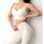 Breathable Gym Yoga Clothes Short Sleeved Womens Gym Workout Leggings Sweat