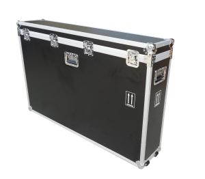 China Custom Aluminum Road Case Black Equipment Flight Carrying Case With Wheels factory