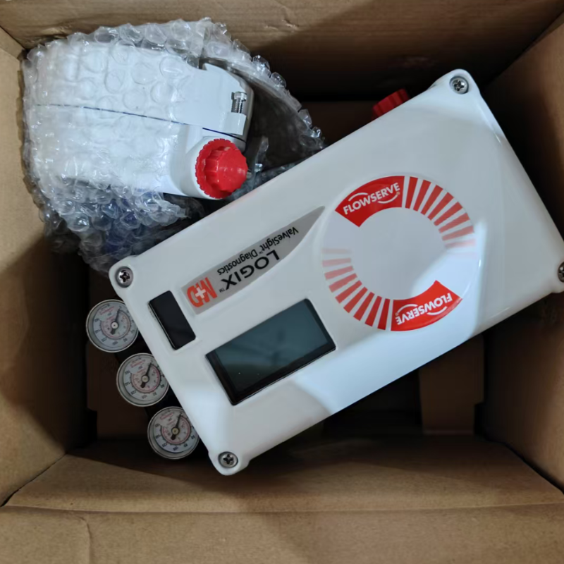 Danfoss EV250B solenoid valve, Flowserve Logix 520MD smart valve positioner