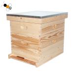 OEM Fir Wooden Langstroth Wax Coated Bee Hives For Bee Farm