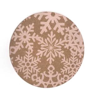 China Multipurpose Printed Natural Cork Coasters Wearproof Eco factory