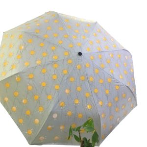 Manual Open Promotion Pongee Fabric Umbrella With Magic Printing