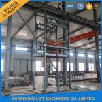 Guide Rail Chain Hydraulic Elevator Lift , 4 Post Material Lifting Equipment 4