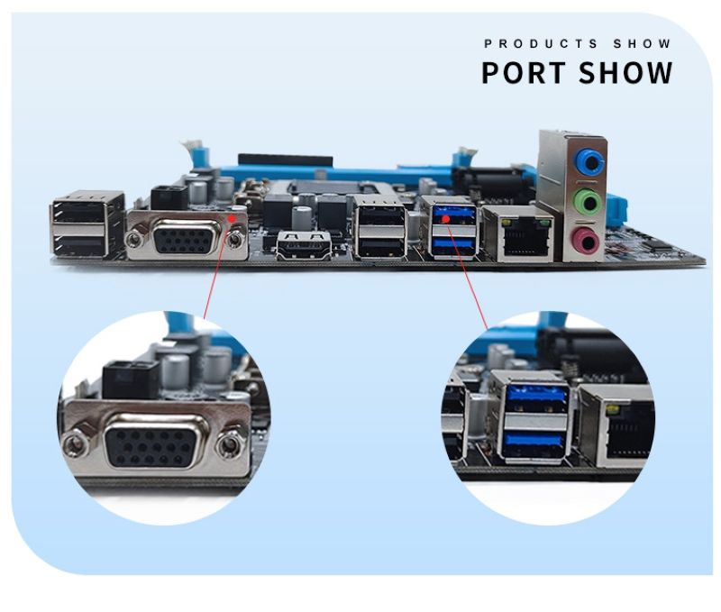 Customized Top quality pc motherboard B75 motherboard combo for desktop computer DDR3 RAM B75 mainboard