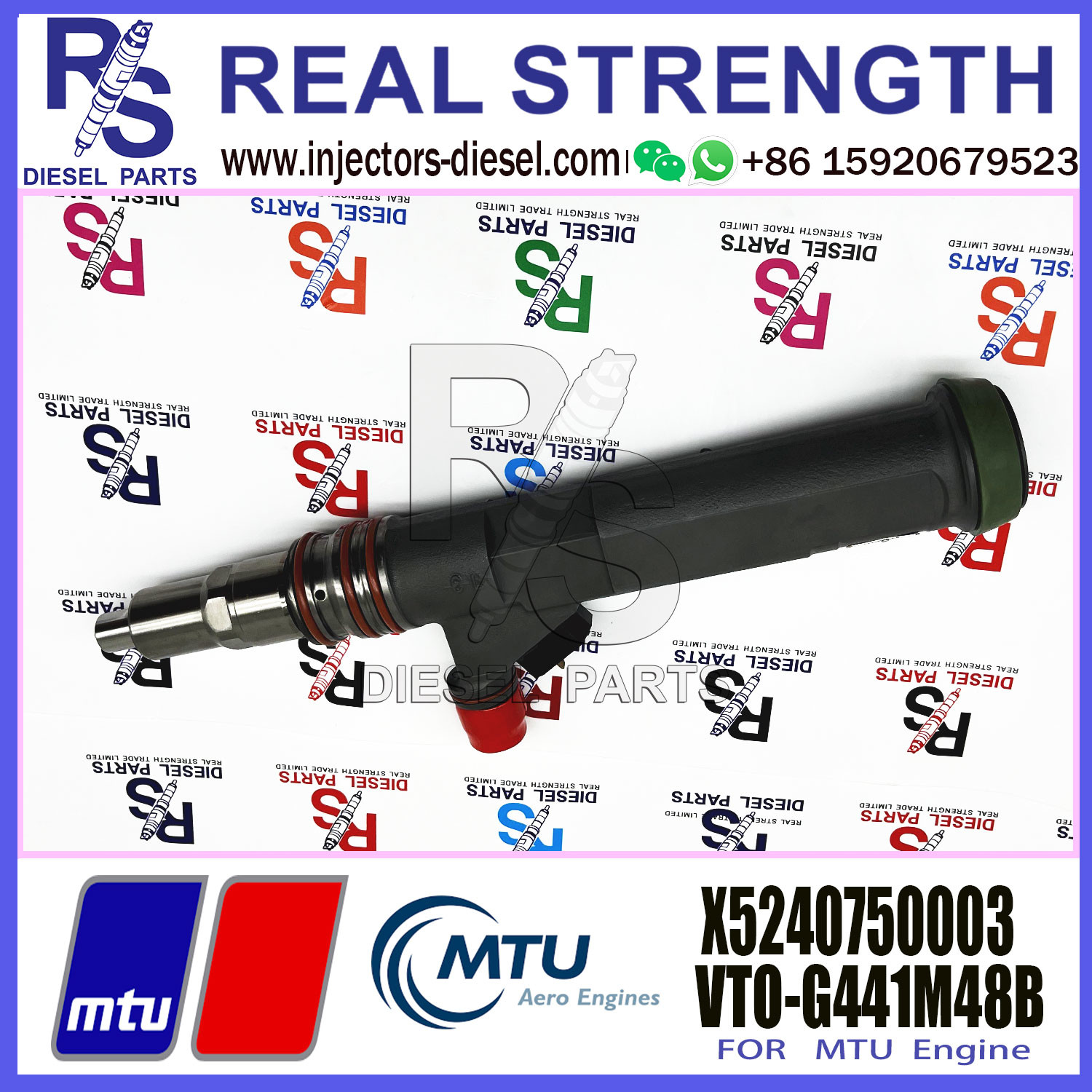 High Quality Common Fuel Injector 1498083 VTO-G265G48B X5240750003