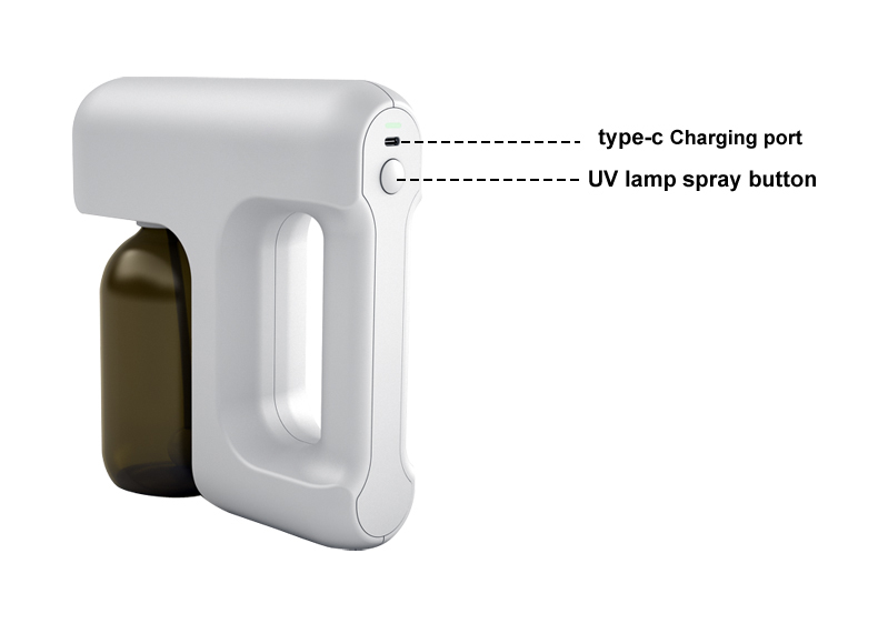 Handheld rechargeable nano steam sprayer