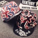 Blank England Flag Snapback Baseball Caps Printed Label / Plastic Closure