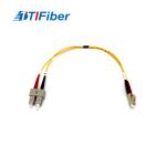2.0mm Yellow G652D SC LC Fiber Optic Jumper 1m