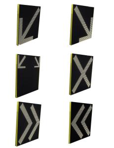 China Custom Electronic Display Board , Road Traffic Signs Indicating Vehicle Traffic May Travel In Lane factory
