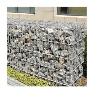 China Square Hole Gabion Cages Hot-Dipped Galvanized Material for Stone Cage Gabion Boxes factory