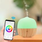 Wood Grain 120ML Wifi Ultrasonic Smart Home Aroma Diffuser
