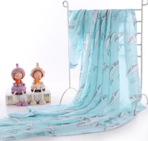 China Vivid Pattern 40S 115GSM Muslin Gauze Fabric By The Yard For Children Clothing factory