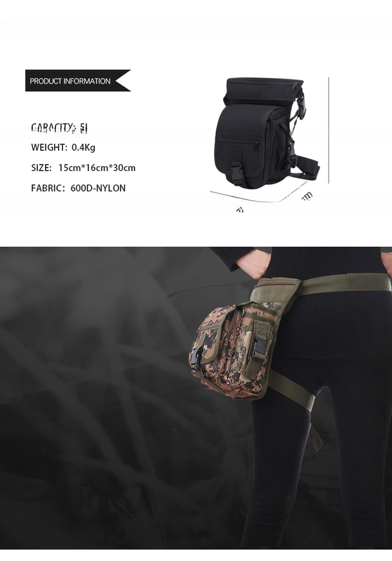 Portable Waterproof Waist Bag for Hiking Travel Four Seasons and Solid Color