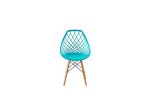 Elegant Eames Dining Chair Bar Furniture Casual Fashion Hollow Plastic Backrest