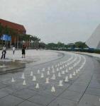 Custom Made Floor Fountains Stainless Steel 304 Musical Signal Control