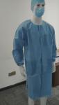 Unisex Adult Non-woven Disposable Lab Coat Isolation Gowns Smocks