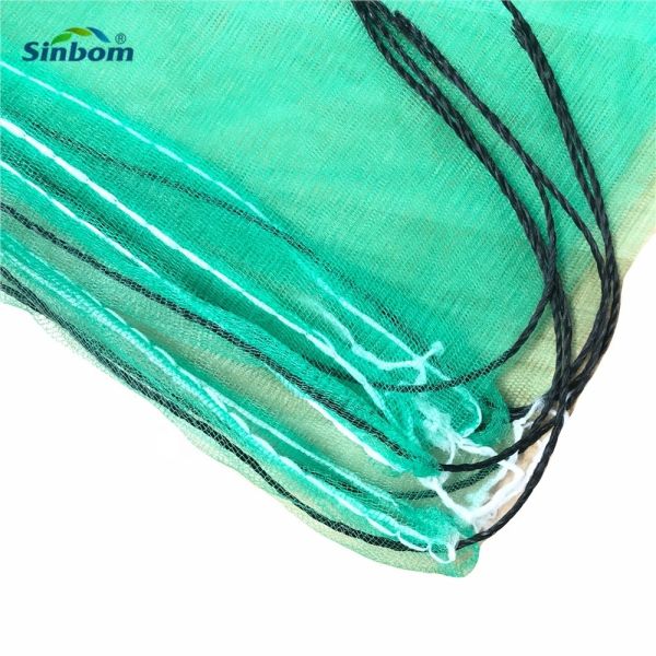 100% Virgin HDPE Drawstring Mesh Bags for Date Palm Protection and Transportatio