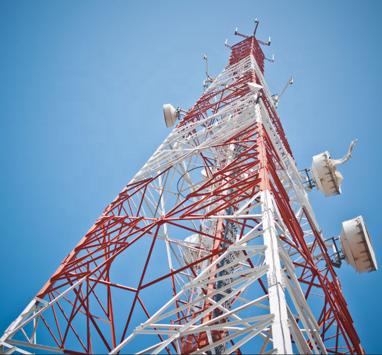 30 Ft Free Standing Tv Radar Internet 4 Legged Self Supporting Angular Lattice Steel Four Leg Communication Tower
