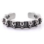 Retro skull bracelet for men, niche design, trendy and fashionable men's