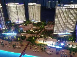 China 1/75 led lighting acrylic architect model from model maker building factory
