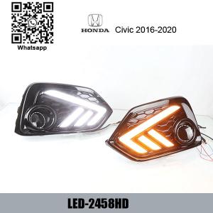 China Honda Civic 2016-2020 Car LED cree DRL day time running lights driving daylight factory