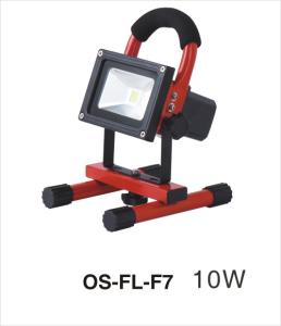 China Max 17hours 10w led rechargeable floodlight factory