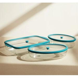 Borosilicate Glass Baking Dish 800ml-3600ml with Vented Lid