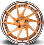 High Polish Lips 2 Piece Forged Wheels For Audi RS6 20inch Brush Gold Custom