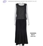 Plus size long skirt black skirt suit