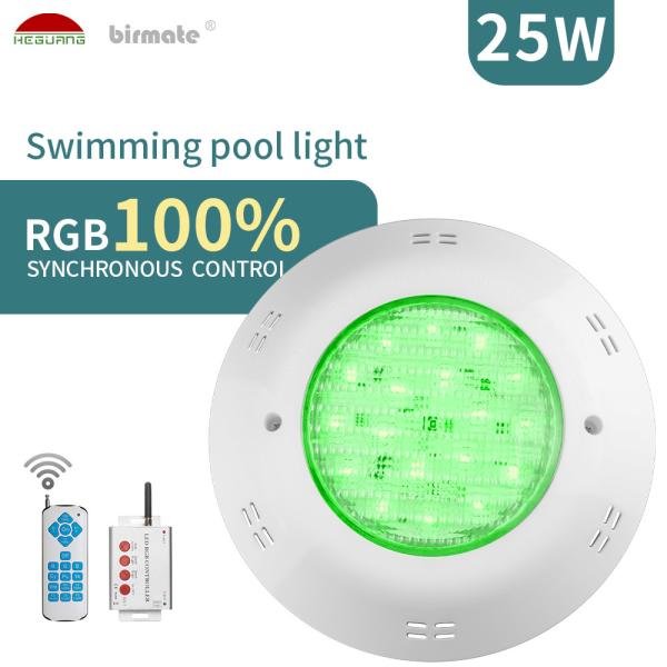 FCC 25W RGB Color 1200LM Led Inground Pool Light VDE AC12V Waterproof