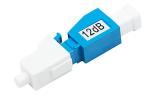 Plastic Single Mode Fiber Optic Attenuator 12dB LC APC UPC Fixed Optical