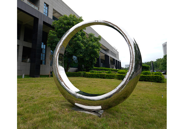 Modern Wall Art Polished Stainless Steel Mirror Sculpture For Home Decor