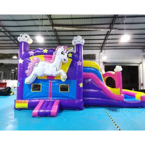 Mini Playground Kids Inflatable Bounce House With Slide