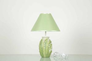 China Green Bedroom Home Table Lamps W27 * D27 * H41CM With A Neutral Shade factory
