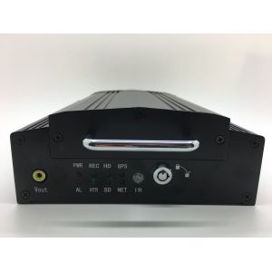 Compact 4 Channel Mobile DVR H.264 HDD with Panic Button Built - In GPS