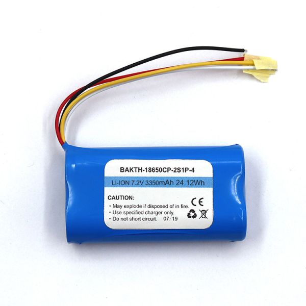 BAKTH-18650CP-2S1P-4 7.2V 3350mAh 18650 Li-ion Battery Pack for Portable Electronics